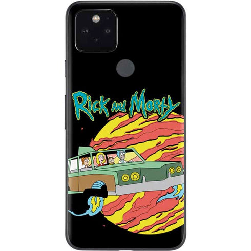 Adult Swim Rick and Morty Family Wagon Google Pixel 5 Skin
